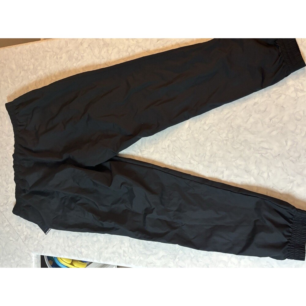 Active Flex Men's Large Black Performance Athletic Track Pants Stretch Joggers